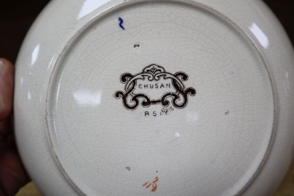 A group of 19th century Wedgwood etc. basalt wares, copper lustre and other British pottery
